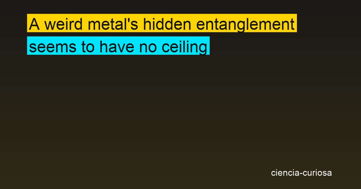 Entanglement Surges Without Limit as a "Strange Metal" Cools Down